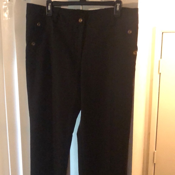 Lady Sun, Straight Leg Black Pants - Picture 1 of 3